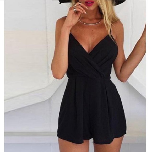 NWT SEXY Summer Flowy Chiffon Boho Vneck Romper - Picture 5 of 7